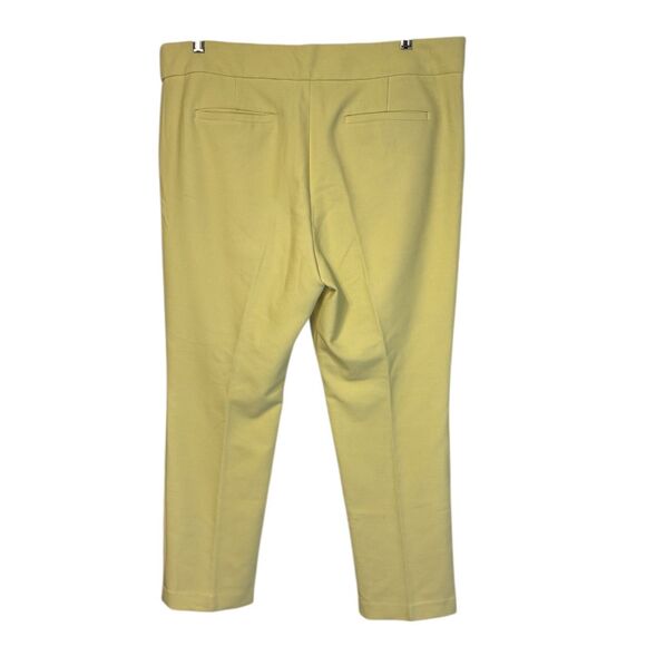 LOFT Marisa Trouser Butter Yellow Size 14 Dress Pants Pockets Career - Picture 5 of 10